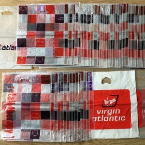 -56 new/used Virgin Atlantic airlines in flight duty free strong plastic folding